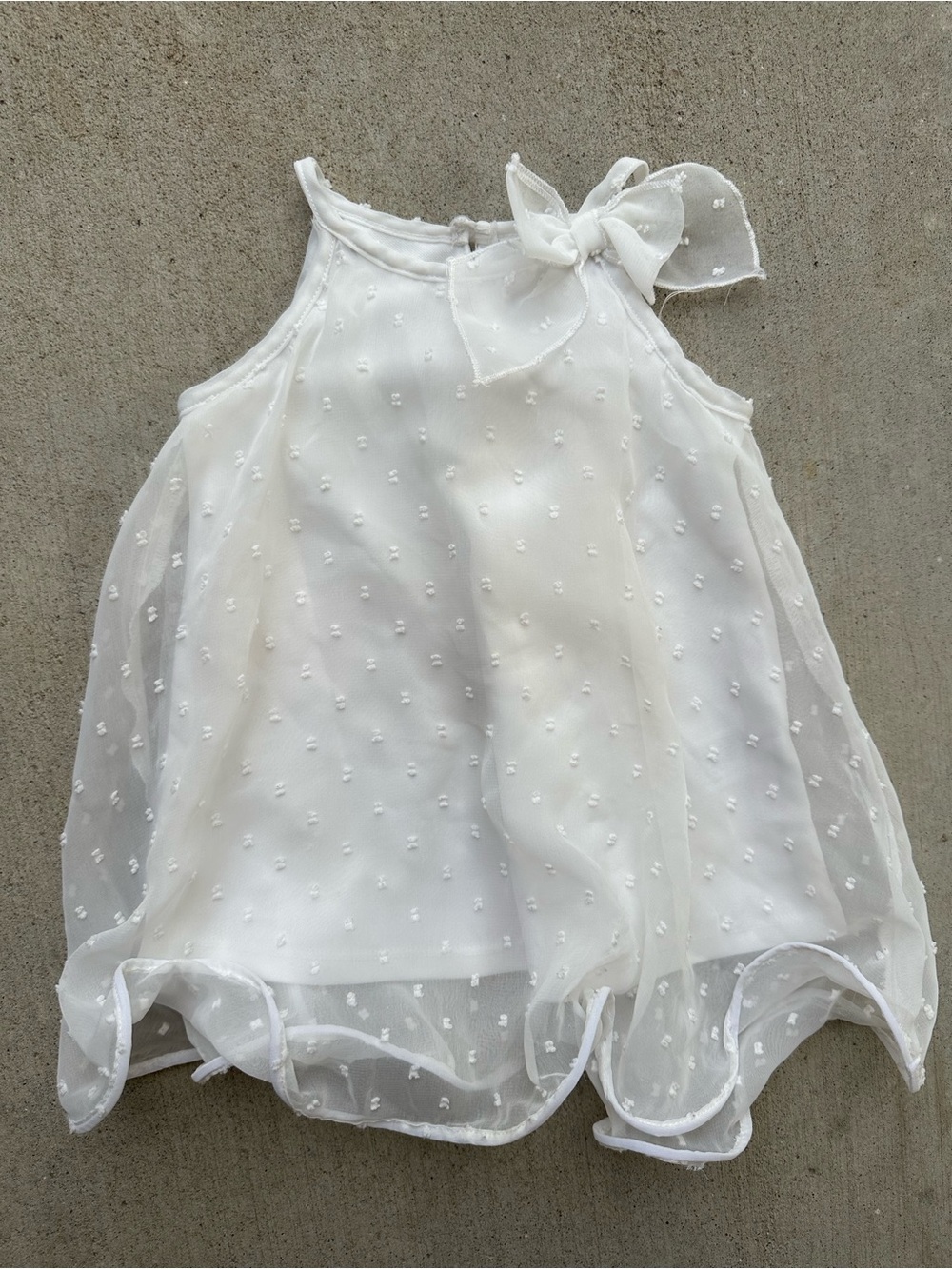 Baby White Dress 12M Cherokee